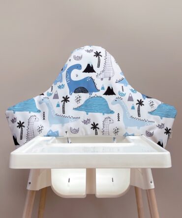 Pokrowiec IKEA Antilop - wzór Dinusie Niebieskie