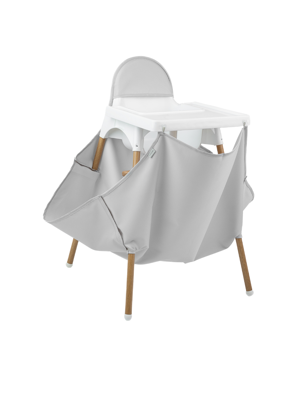 Mata wyłapująca - jasny popiel - do krzesełka do karmienia