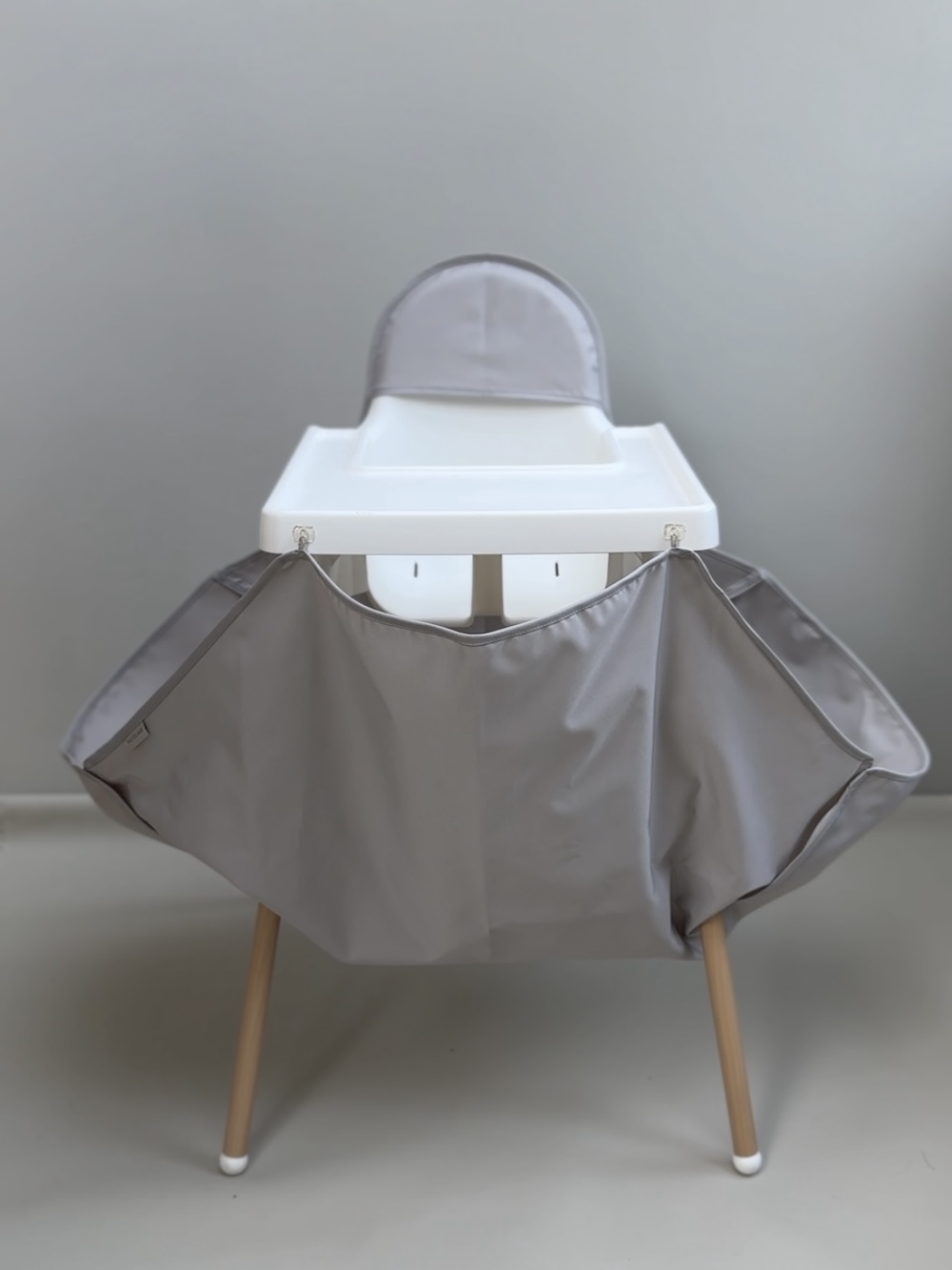 Mata wyłapująca - jasny popiel - do krzesełka do karmienia