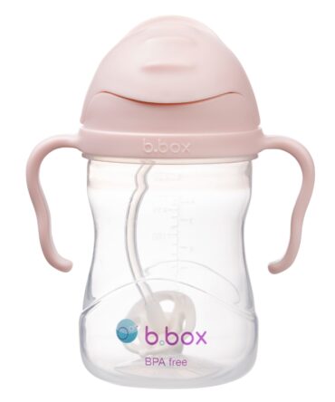 B.box Bidon ze słomką dla dzieci - 240 ml blush