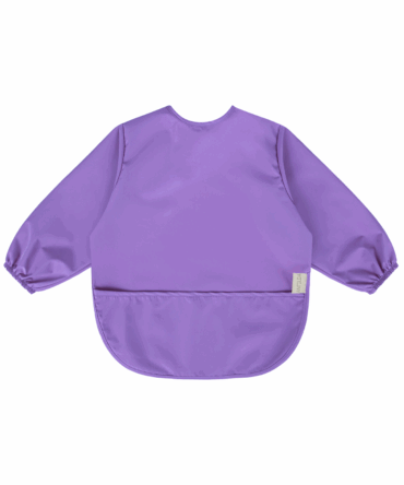 Śliniak z rękawami - Lawendowy