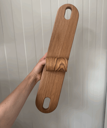 Drewniany podnóżek IKEA Antilop - Dąb Czekoladowy