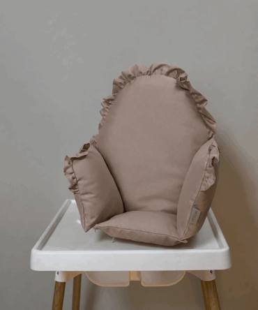 Poduszka uniwersalna do IKEA Antilop Classic z falbanką - Kawowa