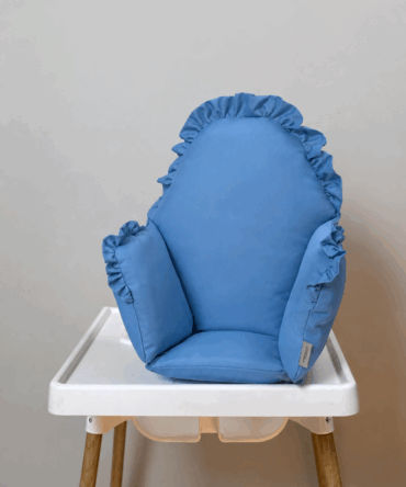 Poduszka uniwersalna do IKEA Antilop Classic z falbanką - Ciemny Niebieski