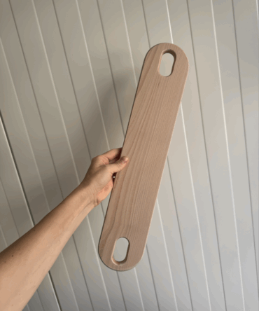 Drewniany podnóżek IKEA Antilop - Buk Szary
